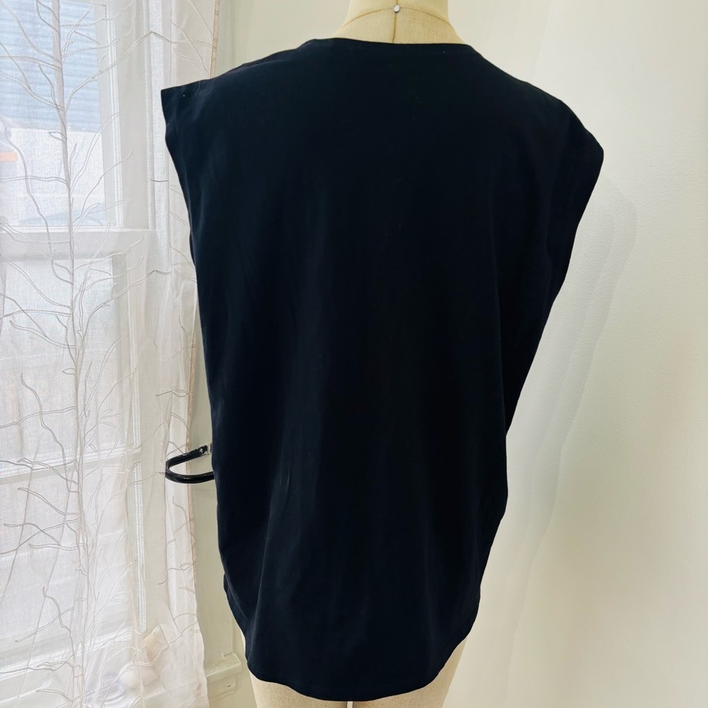 MARCELLA Black Sleeveless Cut-Out Top - Picture 3 of 6